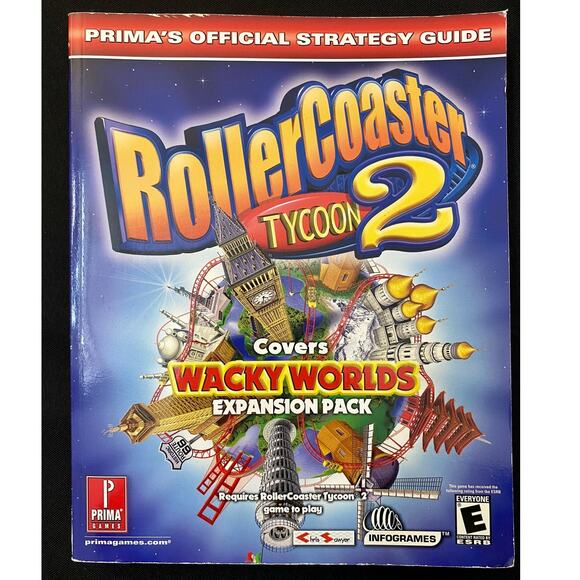RollerCoaster Tycoon 2: Wacky Worlds Expansion Pack Prima Official Guide - Picture 1 of 10